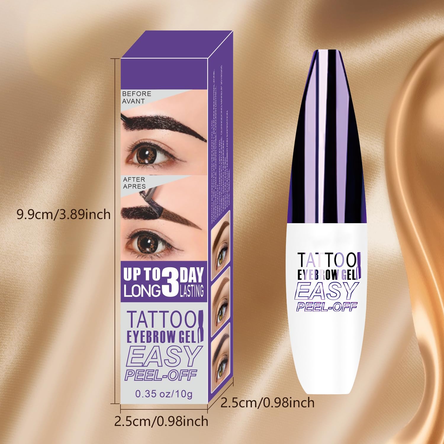 Yetary Natural shedding eyebrow tint creates a soft, semi-permanent look.