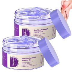 Yetary PurpleGel bottle front view for multi-use body comfort.