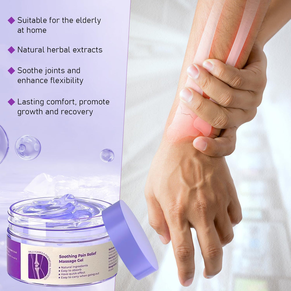 Yetary PurpleGel shown on lumbar and neck areas for daily routines.
