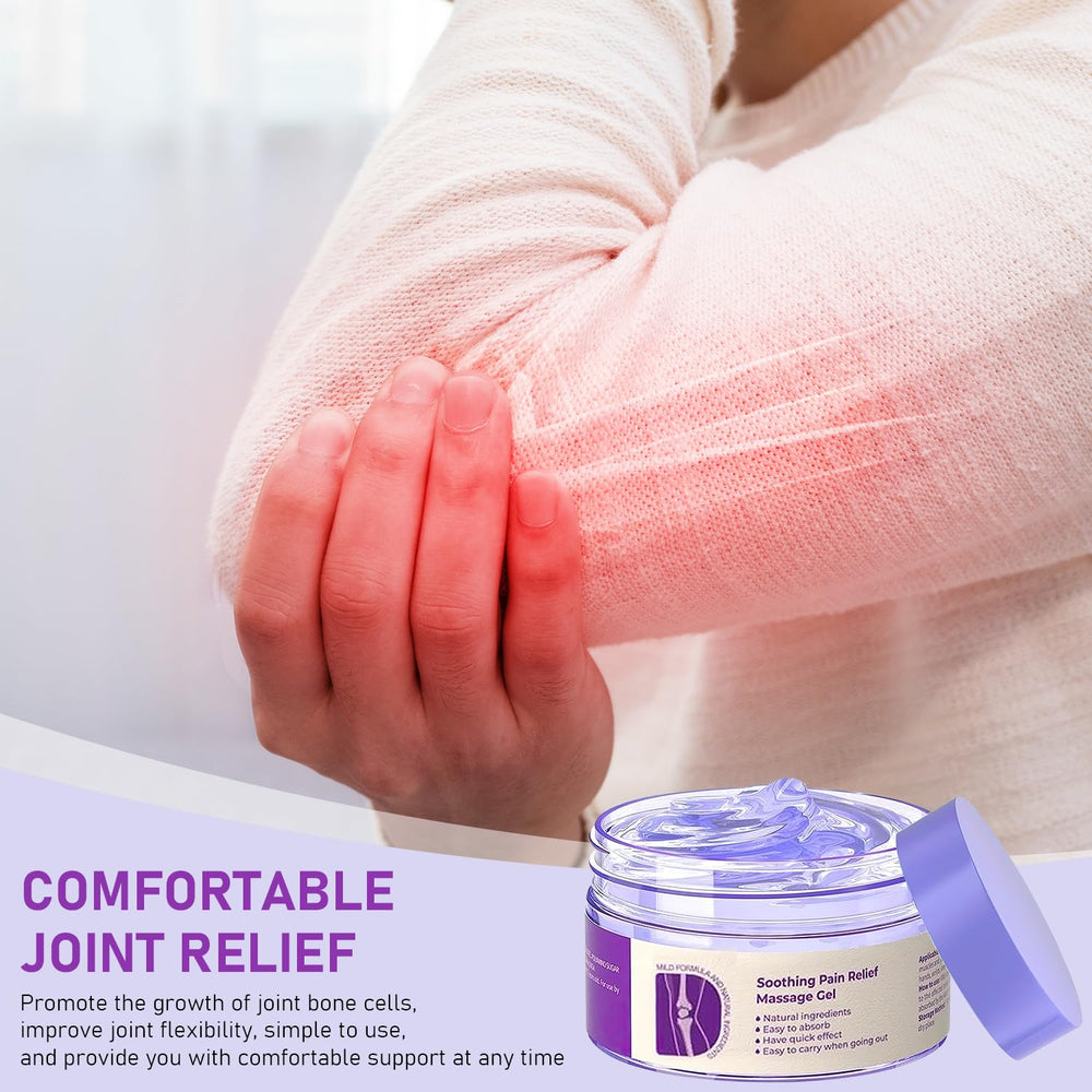 Yetary PurpleGel massage demonstrates smooth, fast-absorbing texture.