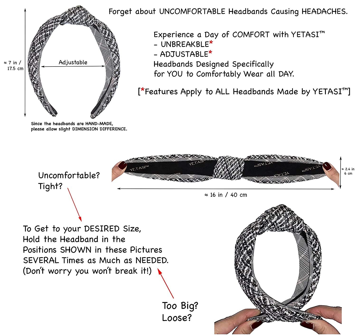 YETASI elegant accessory suitable for work, Zoom, or social events.