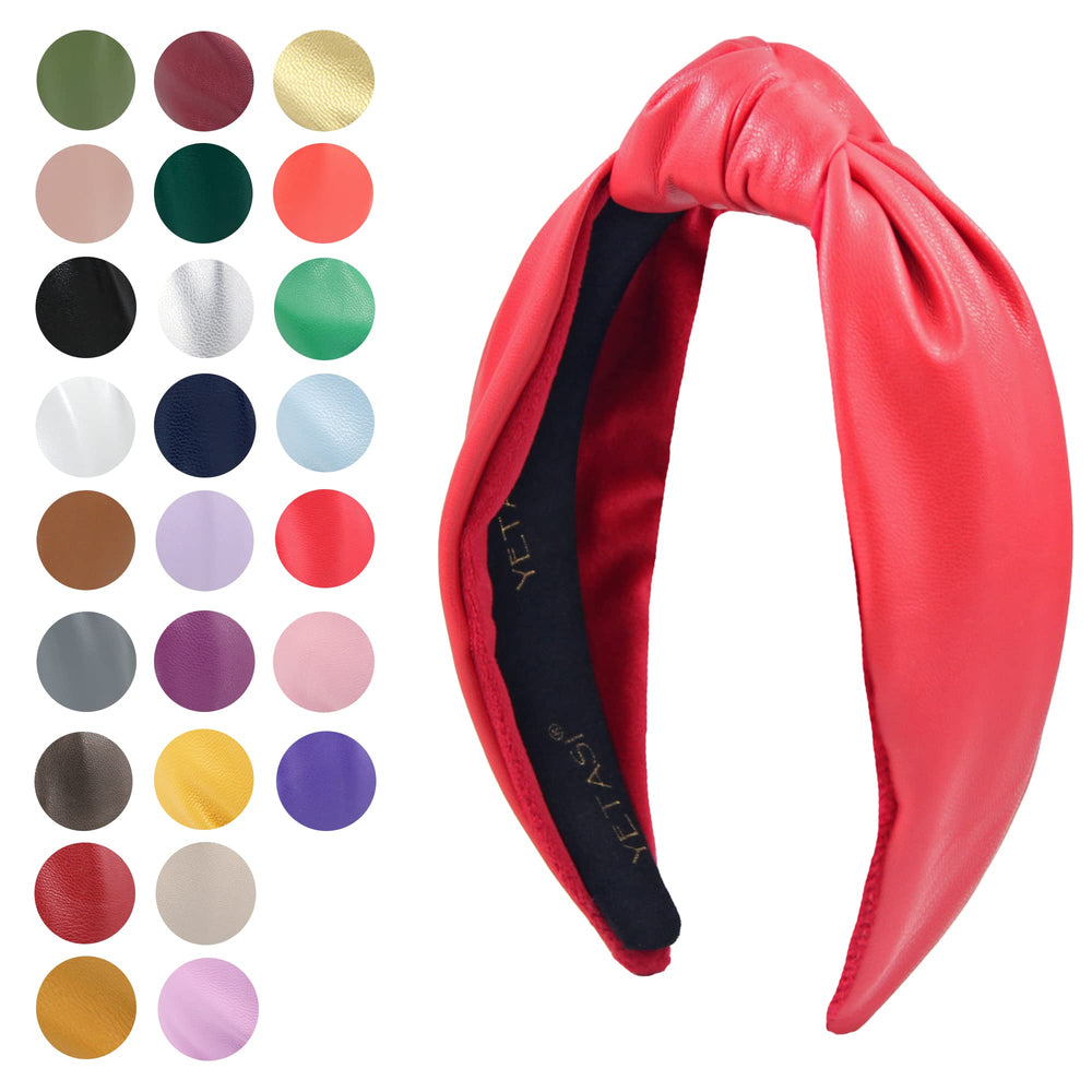 YETASI leather headband adds instant elegance with all-day comfort.