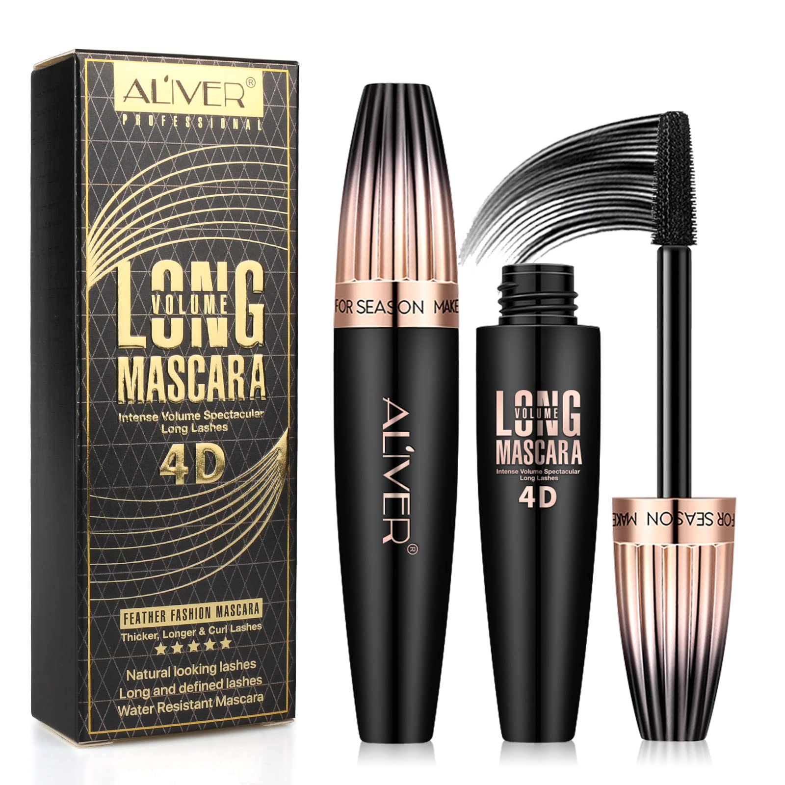 YEUGSCKA 2-pack mascara bottles offer all-day waterproof lengthening