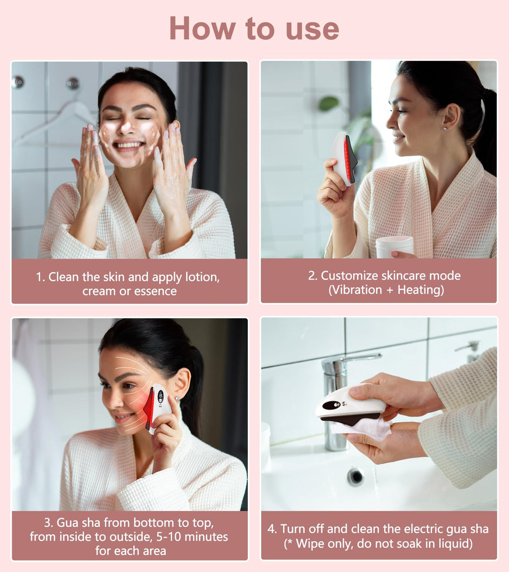 YEVYO Gua Sha ergonomic palm-grip design for comfortable, precise handling.
