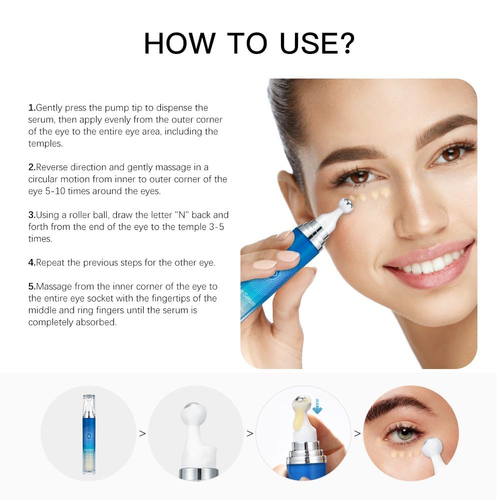 Gift-ready Yeweian eye serum set with elegant packaging.