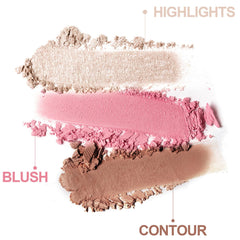 Yeweian silky powder blush swatch for natural radiance