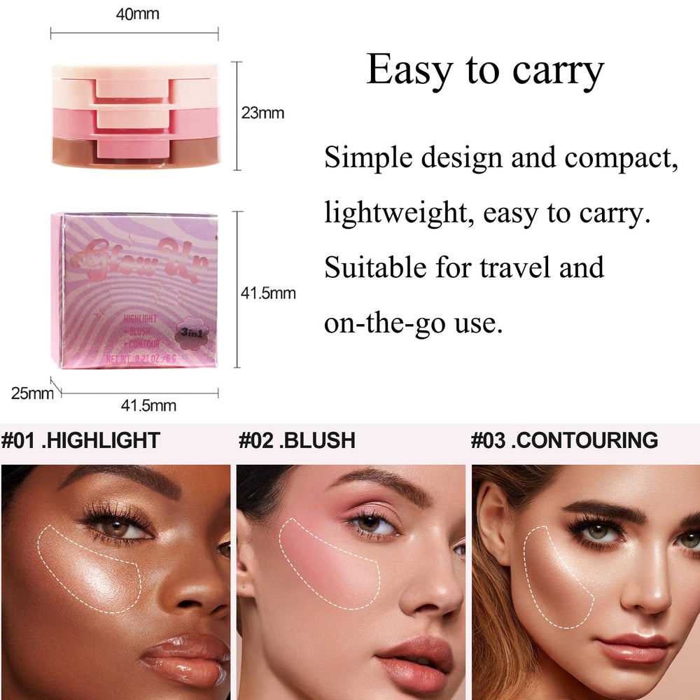 Yeweian travel-friendly compact with mirror for on‑the‑go touch-ups.