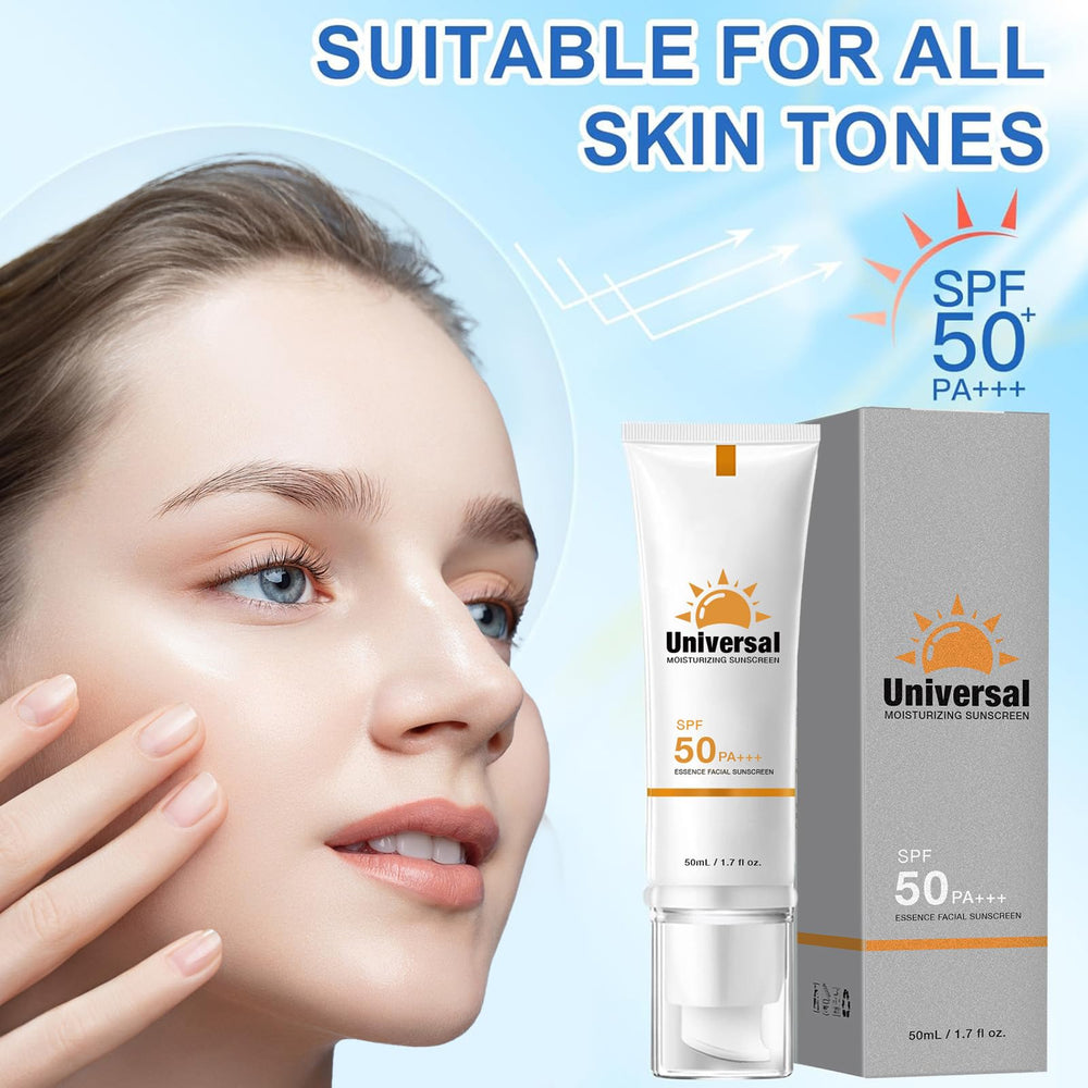 YFKEJI tinted sunscreen swatch blending with varied skin tones