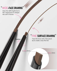 YFulfill brow pencil paired with included razor for shaping.