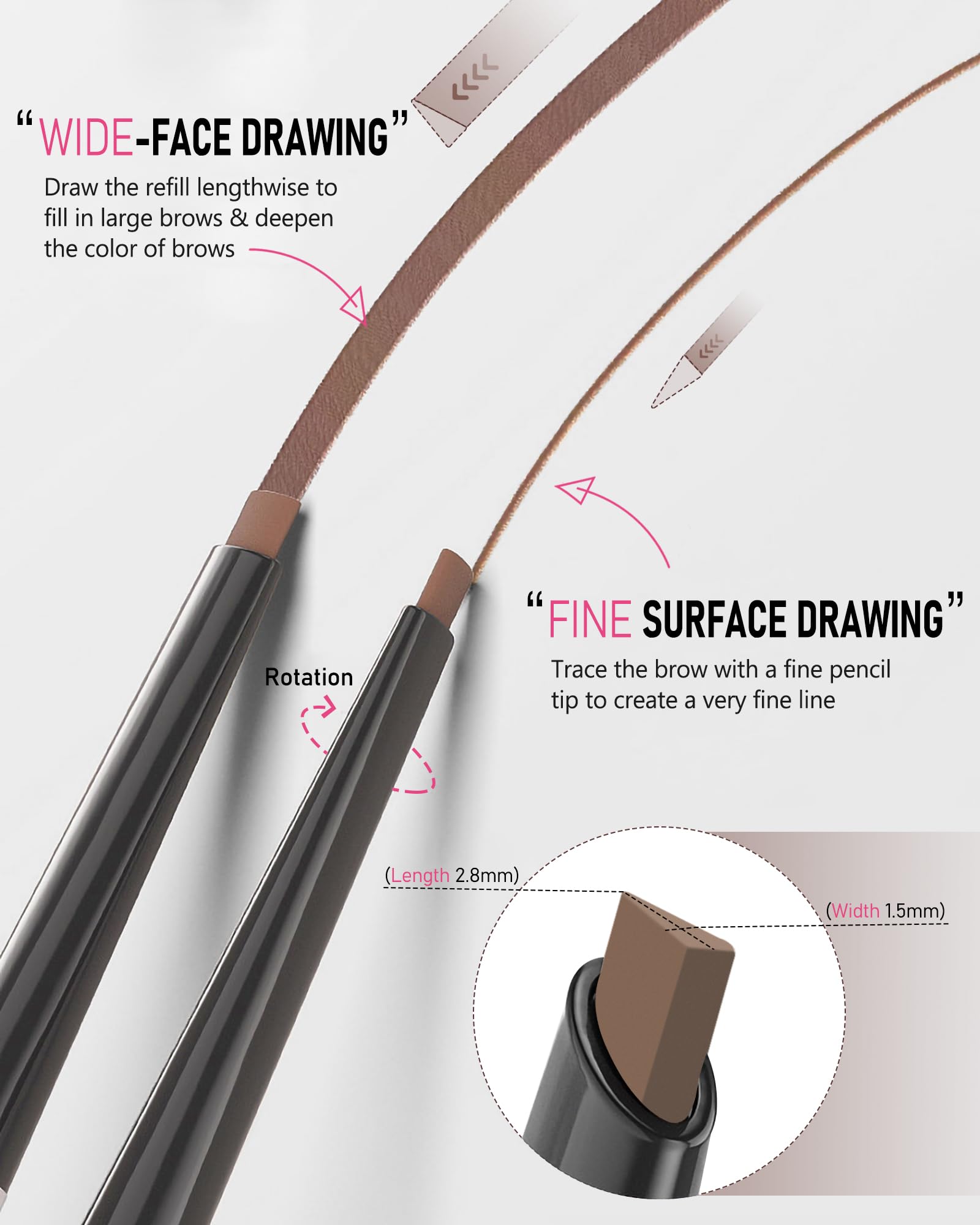 Includes an eyebrow razor for grooming and shaping.