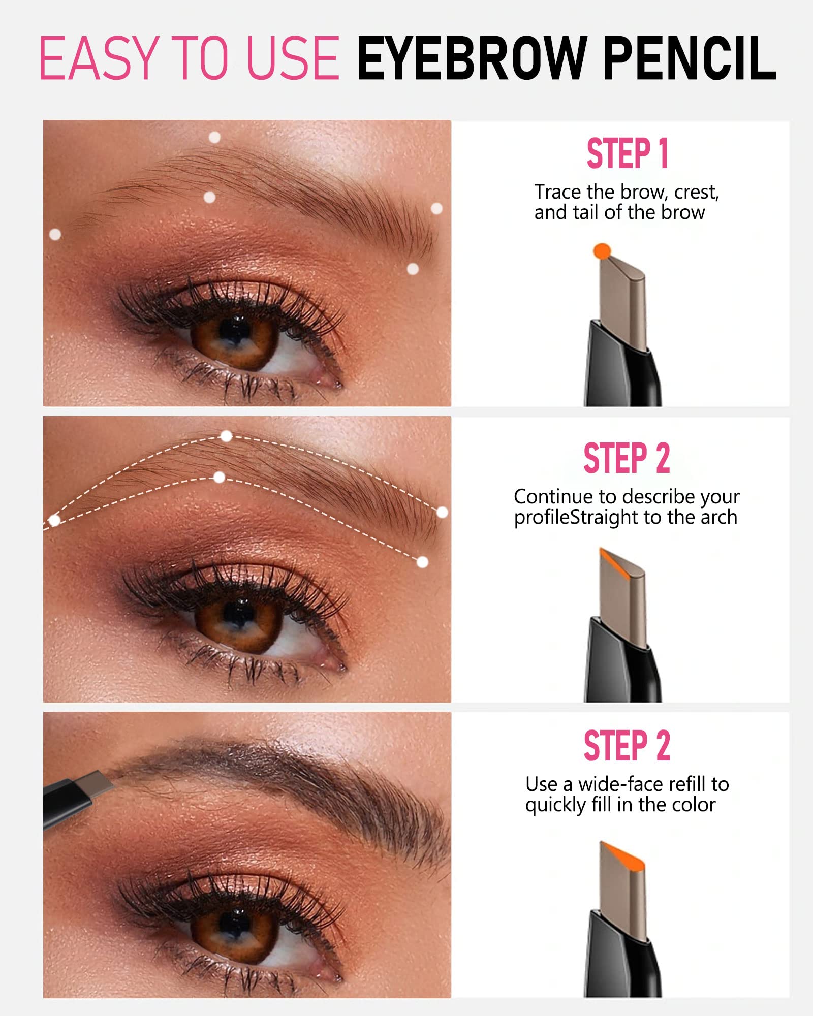 YFulfill brow pencil easy removal with makeup remover or oil cleanser.