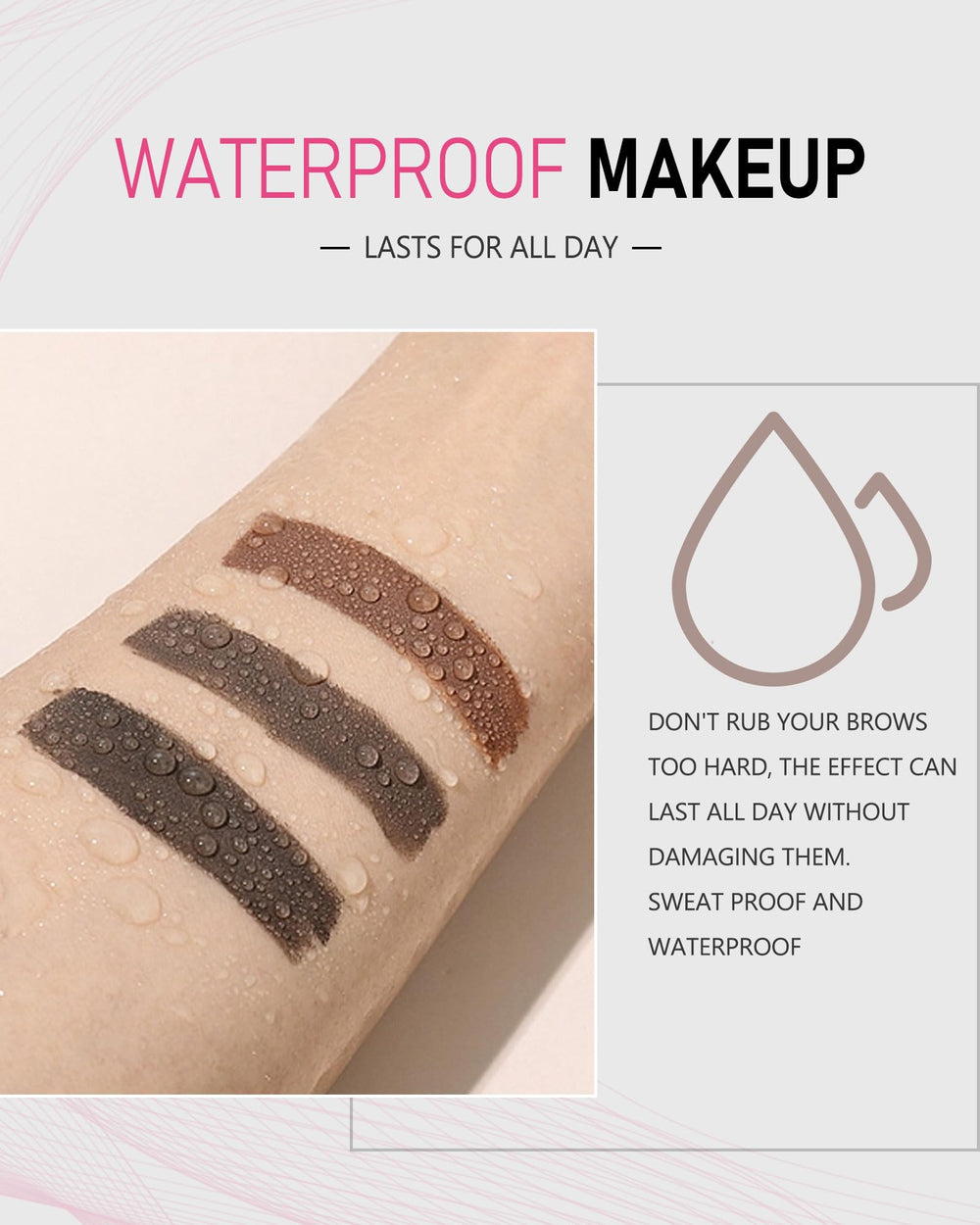 YFulfill flat tip for detailed brow outlining and filling.