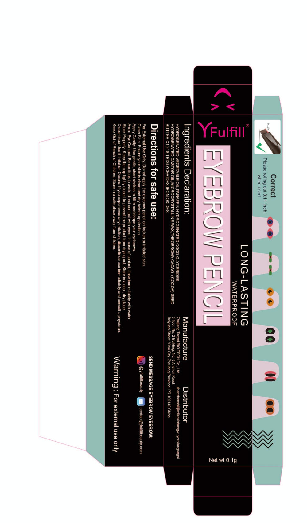 YFulfill compact packaging keeps your makeup kit organized