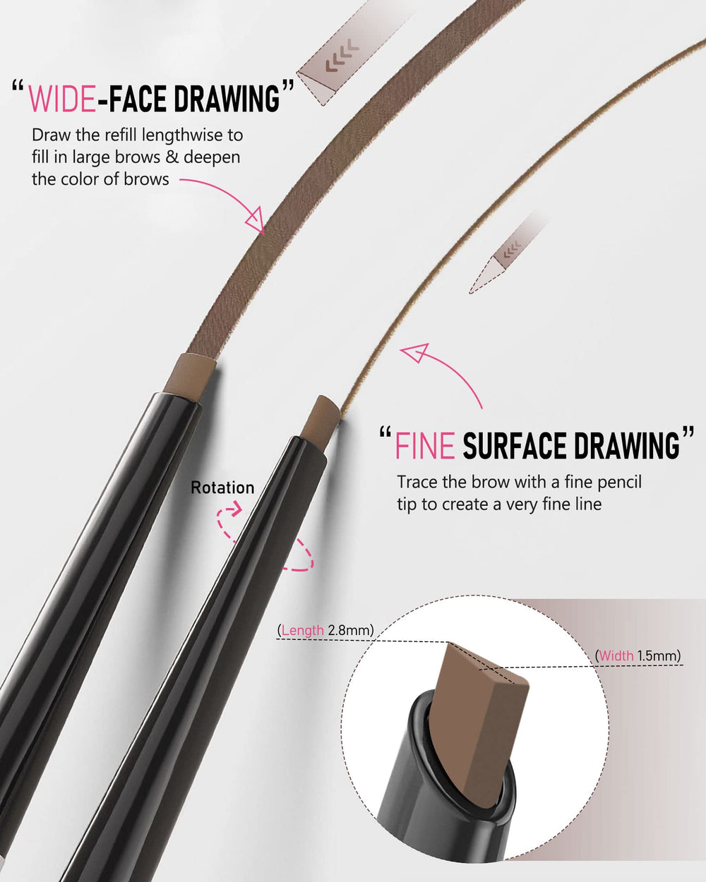 YFulfill spoolie blending brush creates a seamless finish.
