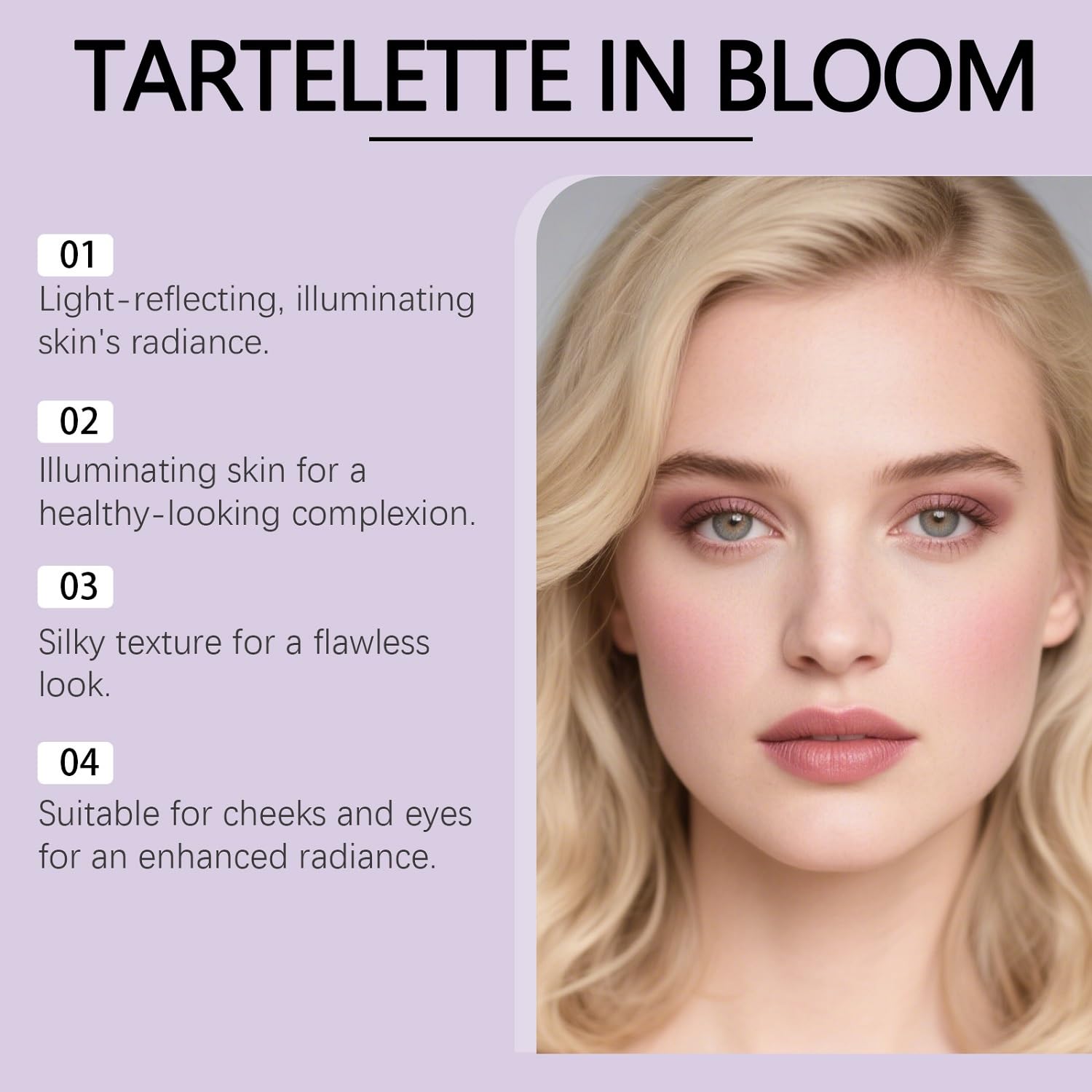 YG LianKai Cheek Highlighter pan closeup reveals luminous blush and glow options.