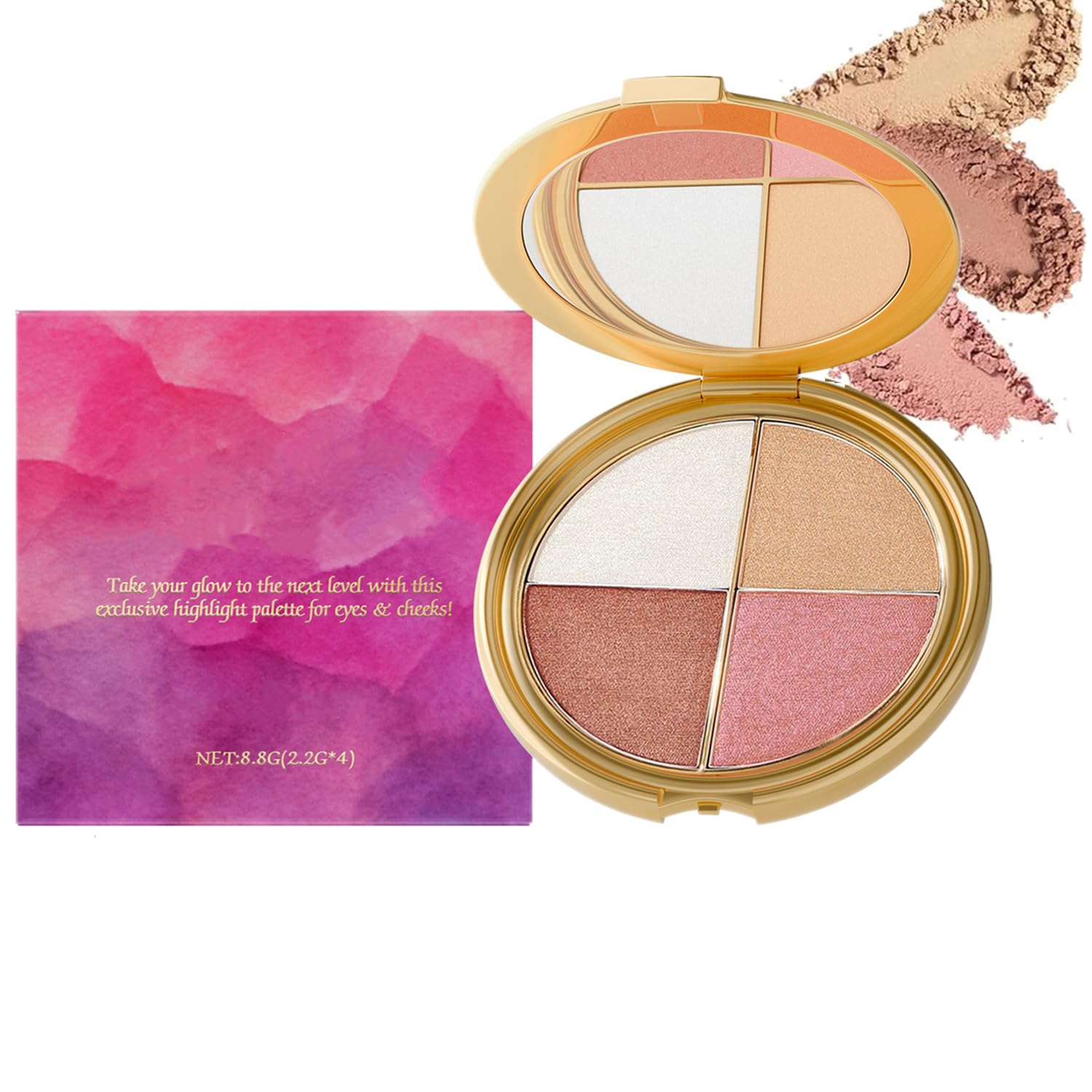 YG LianKai Eye & Cheek Palette cover: compact, travel-friendly design for on-the-go makeup.