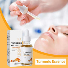 YG LianKai turmeric serum 30ml bottle close-up showing light yellow color