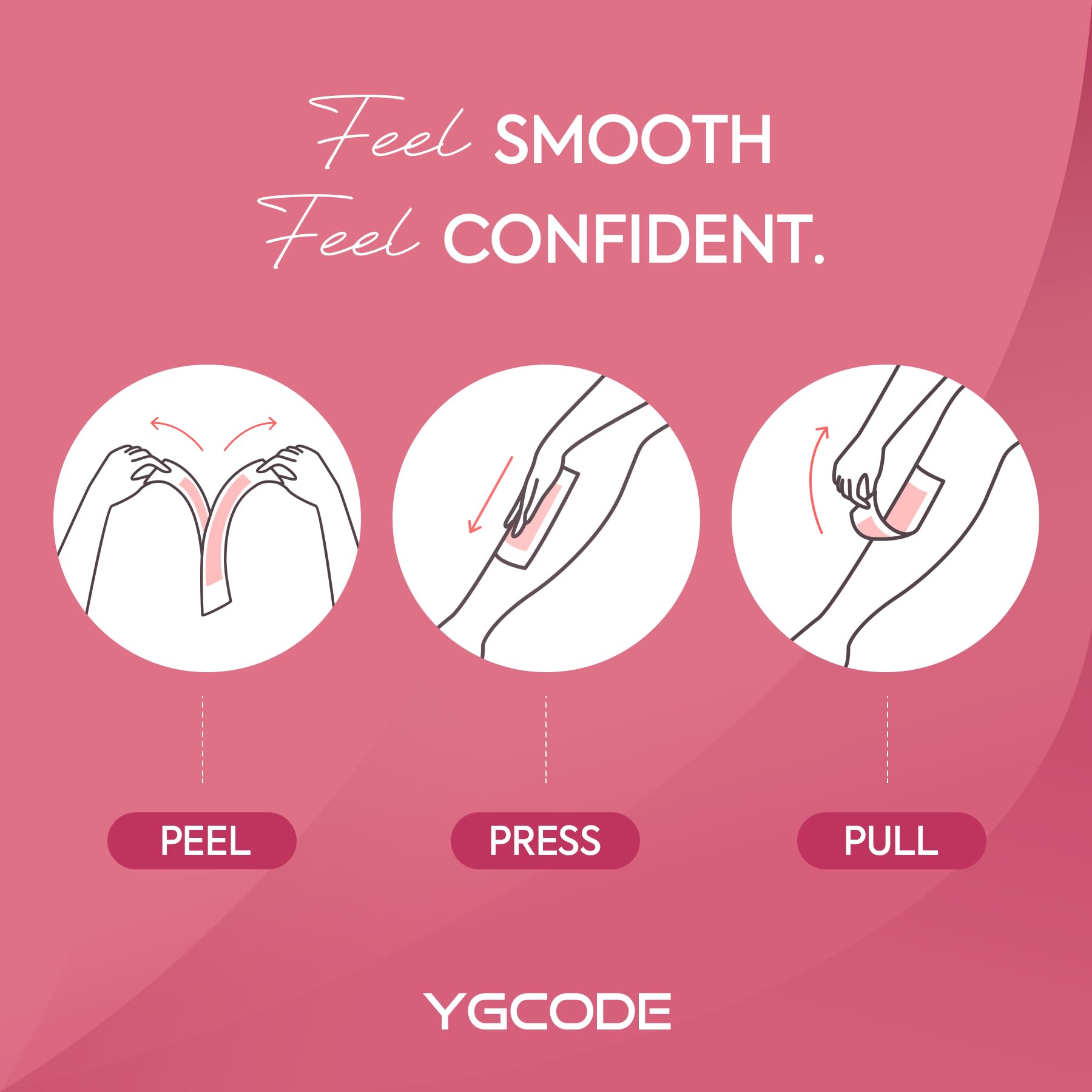 YGCODE calming oil wipes aid post-wax skin care