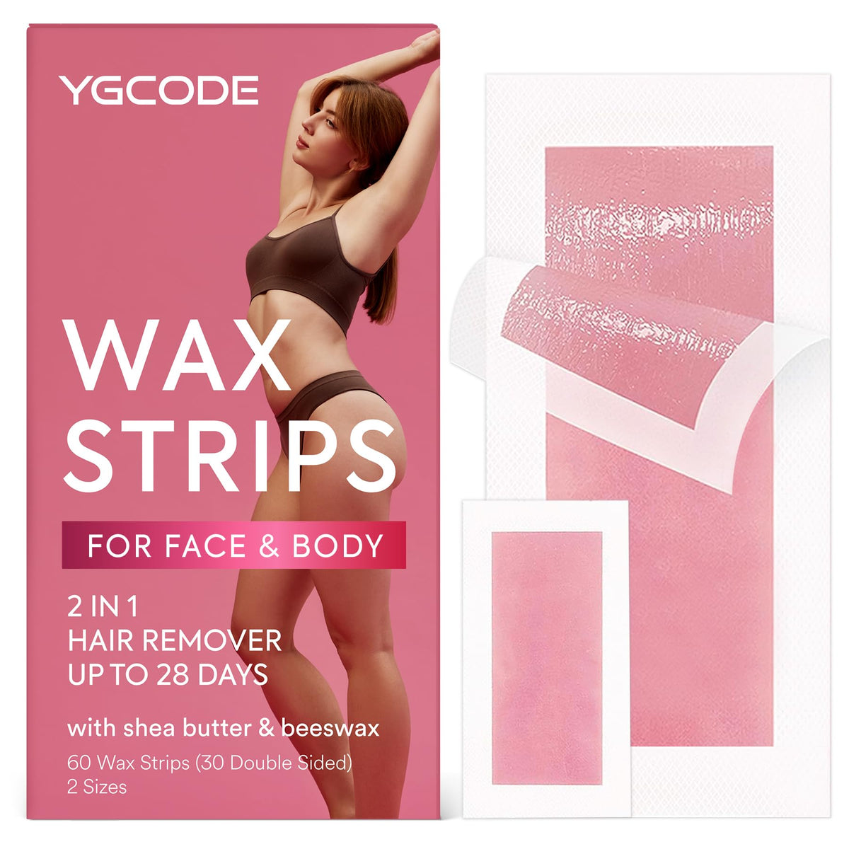 YGCODE wax strips face-application for salon-like facial waxing at home