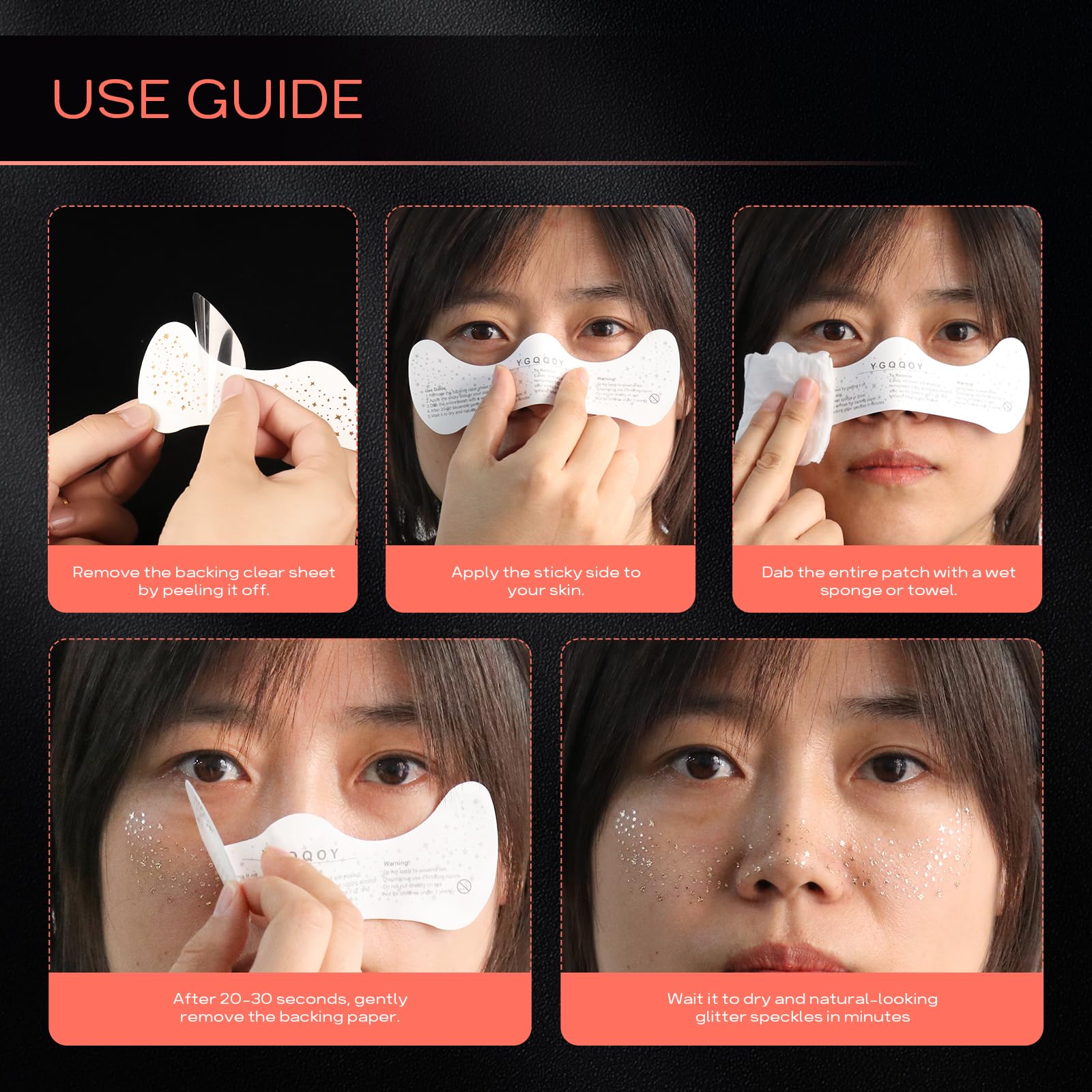 YGQQOY Easy removal with makeup remover or cleansing oil