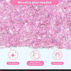 YGQQOY hair glitter gel adds radiant color with quick wash-out after events.