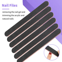 YGQQOY six-piece nail file set for precise shaping and grooming