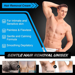 YHFGTTIO bikini area cream provides precise, comfortable grooming.