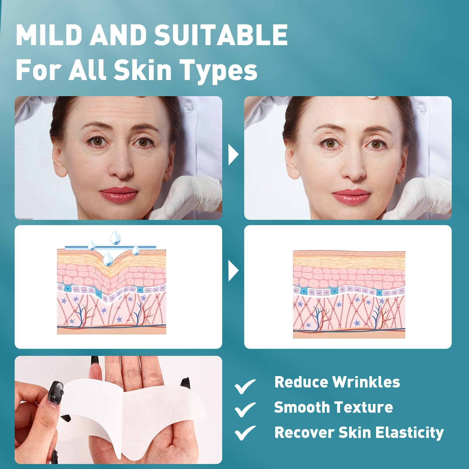 YHOVID patches shown with skincare routine for layered benefits