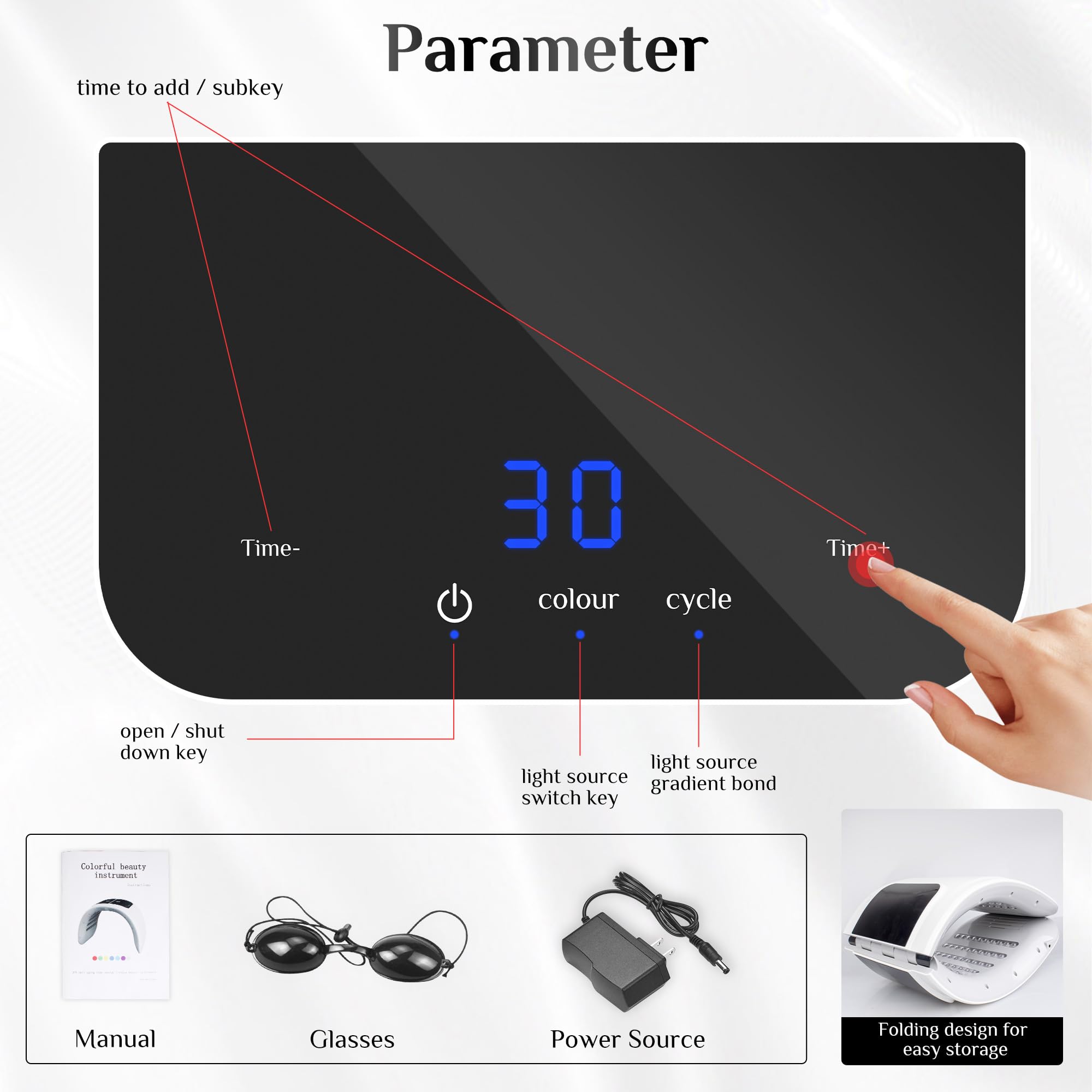 YHRK BM-008 full-body light therapy for face and more.