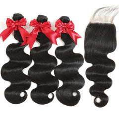 YIBUSI bundles with double weft ensure durability and fullness.