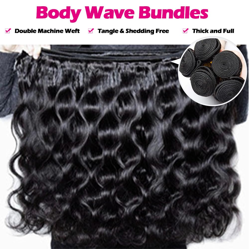 YIBUSI body wave hair feels soft and shiny, easy to style daily.