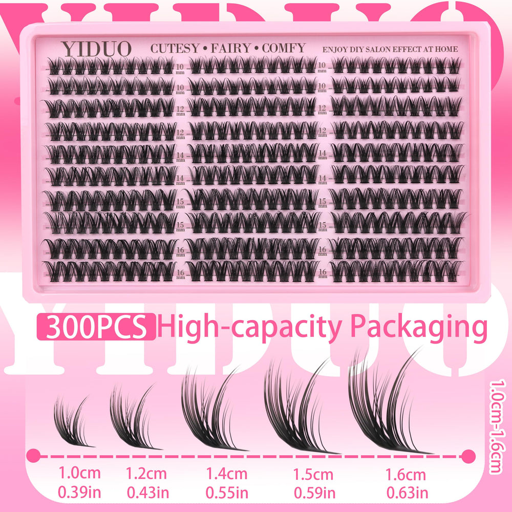 YIDUO curl clusters (10-16mm) for an easy lash upgrade