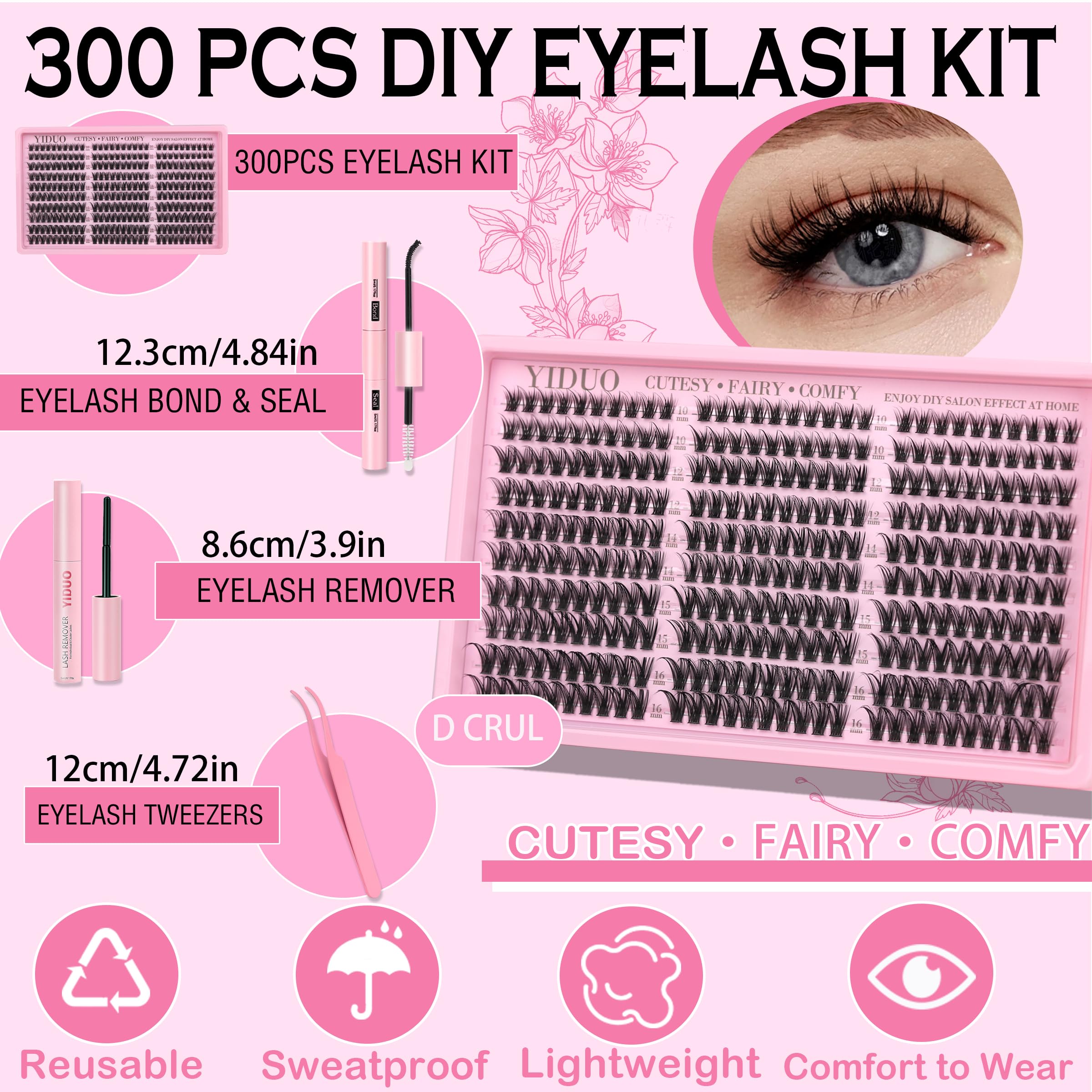 YIDUO glam-layered look clusters offer versatile styling options