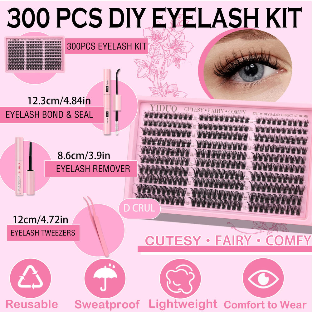 YIDUO glam-layered look clusters offer versatile styling options