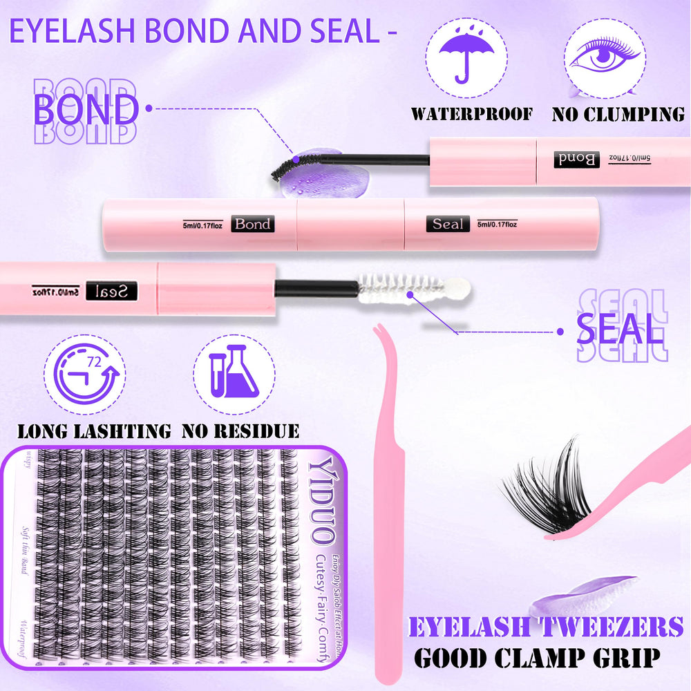 YIDUO Glue Bottle with stable lash-bond formula for home use.
