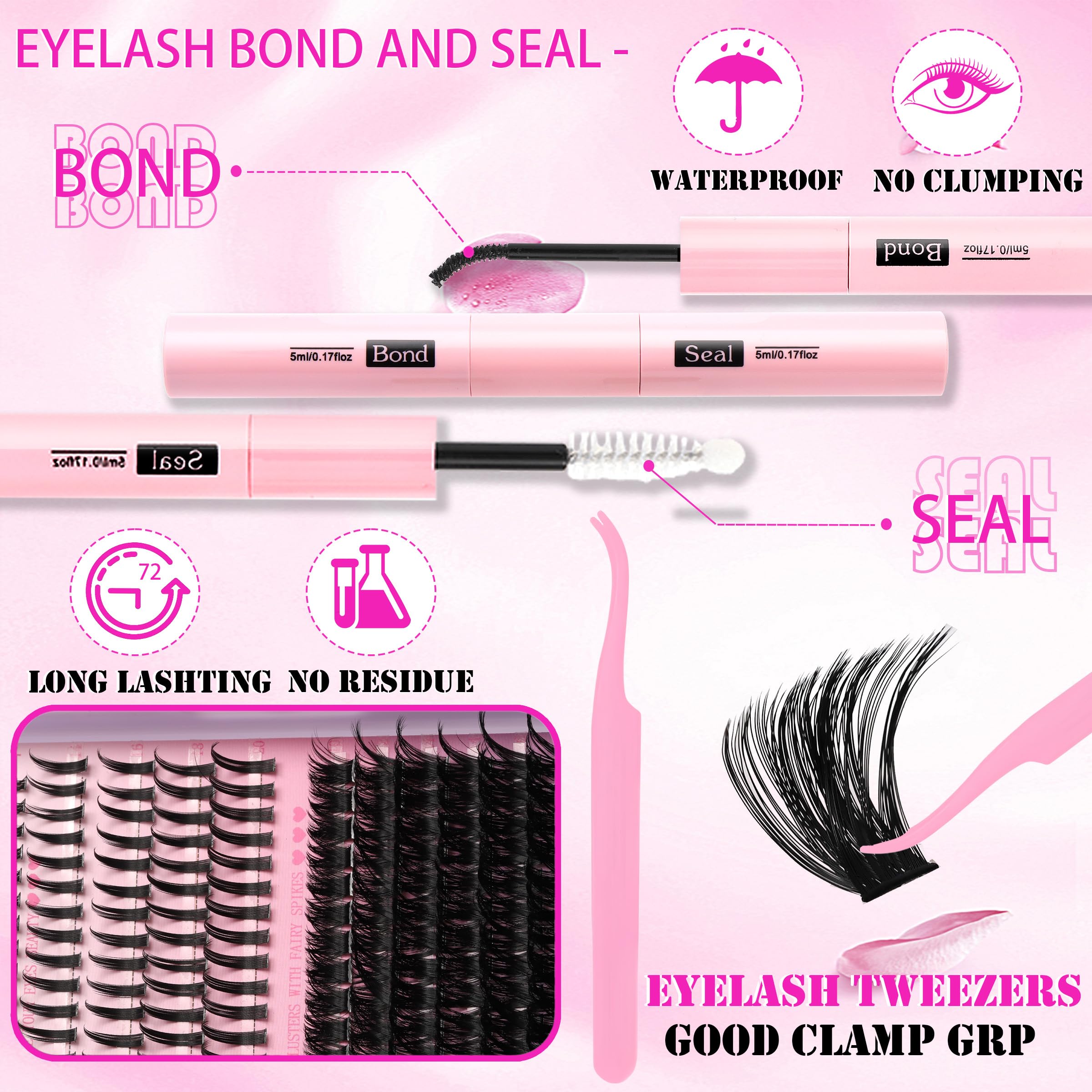 YIDUO Step-by-step application guide for at-home lash art