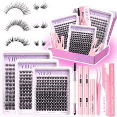 YIDUO Lashes Clusters Natura style for natural volume and daily wear.