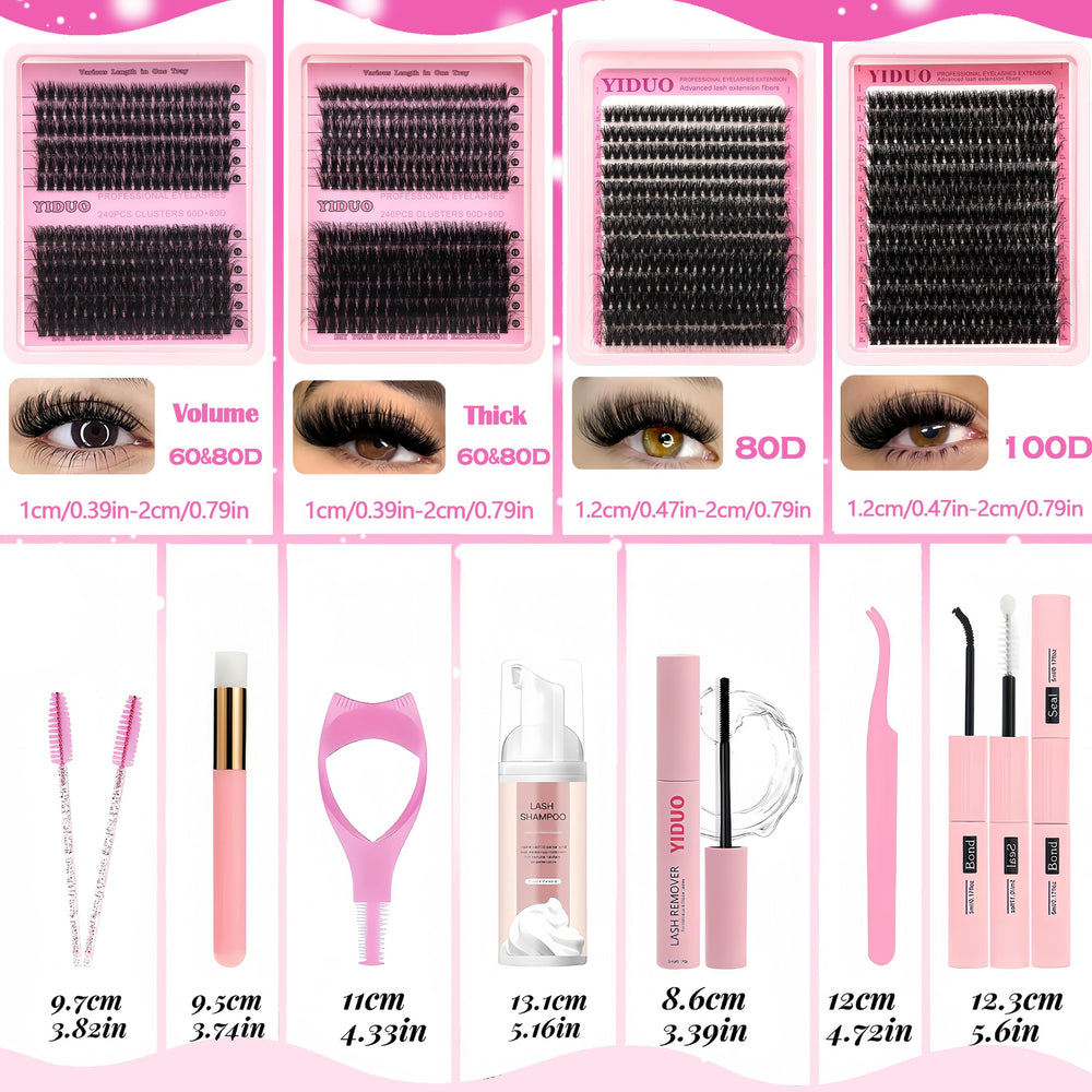 YIDUO studio effect kit delivers salon-like lash finish at home.