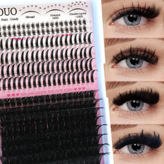 YIDUO lashes clusters with spikes bottom, dramatic anime-inspired volume for bold eyes.