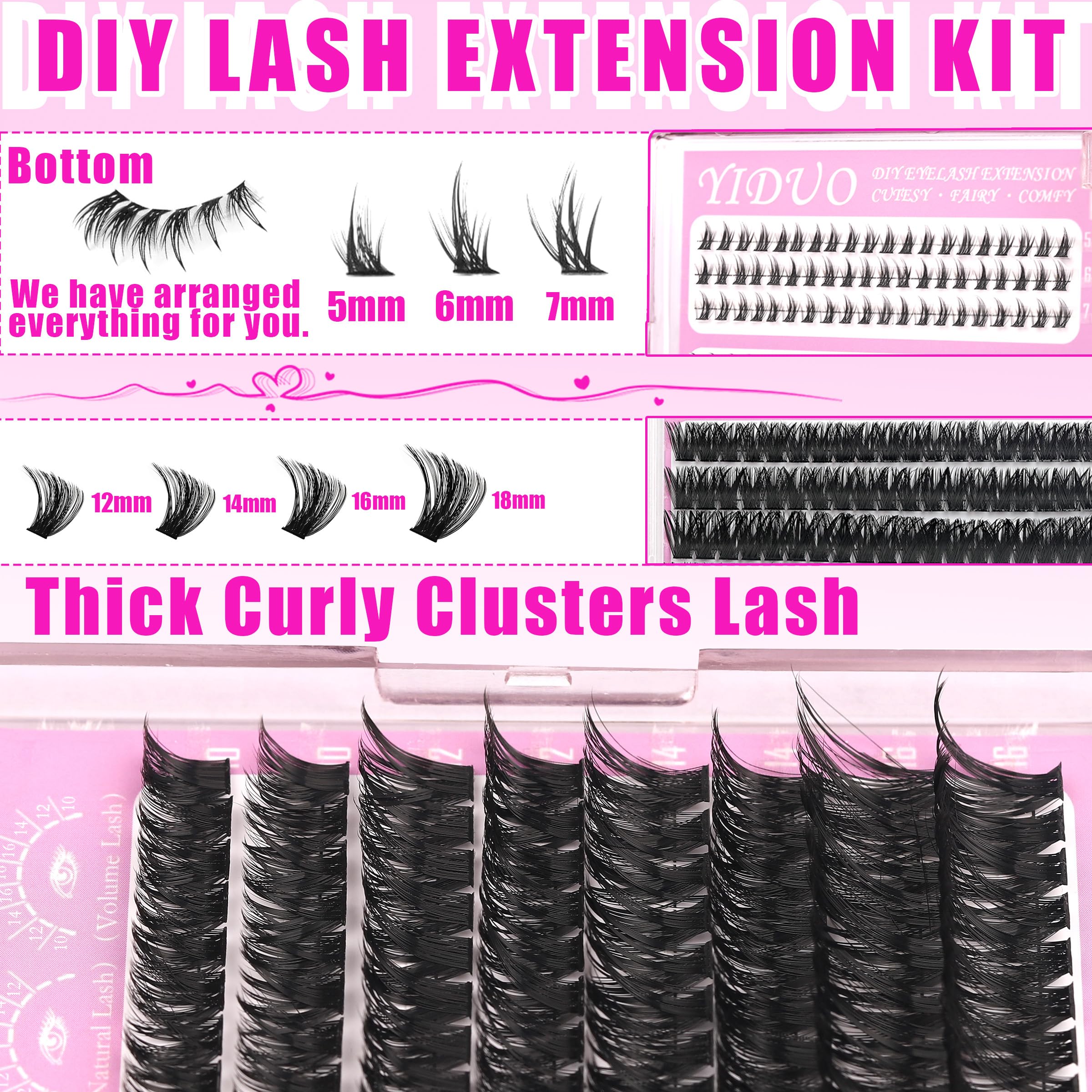 YIDUO lash bond and seal bottle for secure wear