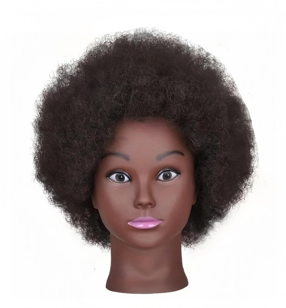 Yiifiulyn 100% human hair mannequin head for natural styling realism