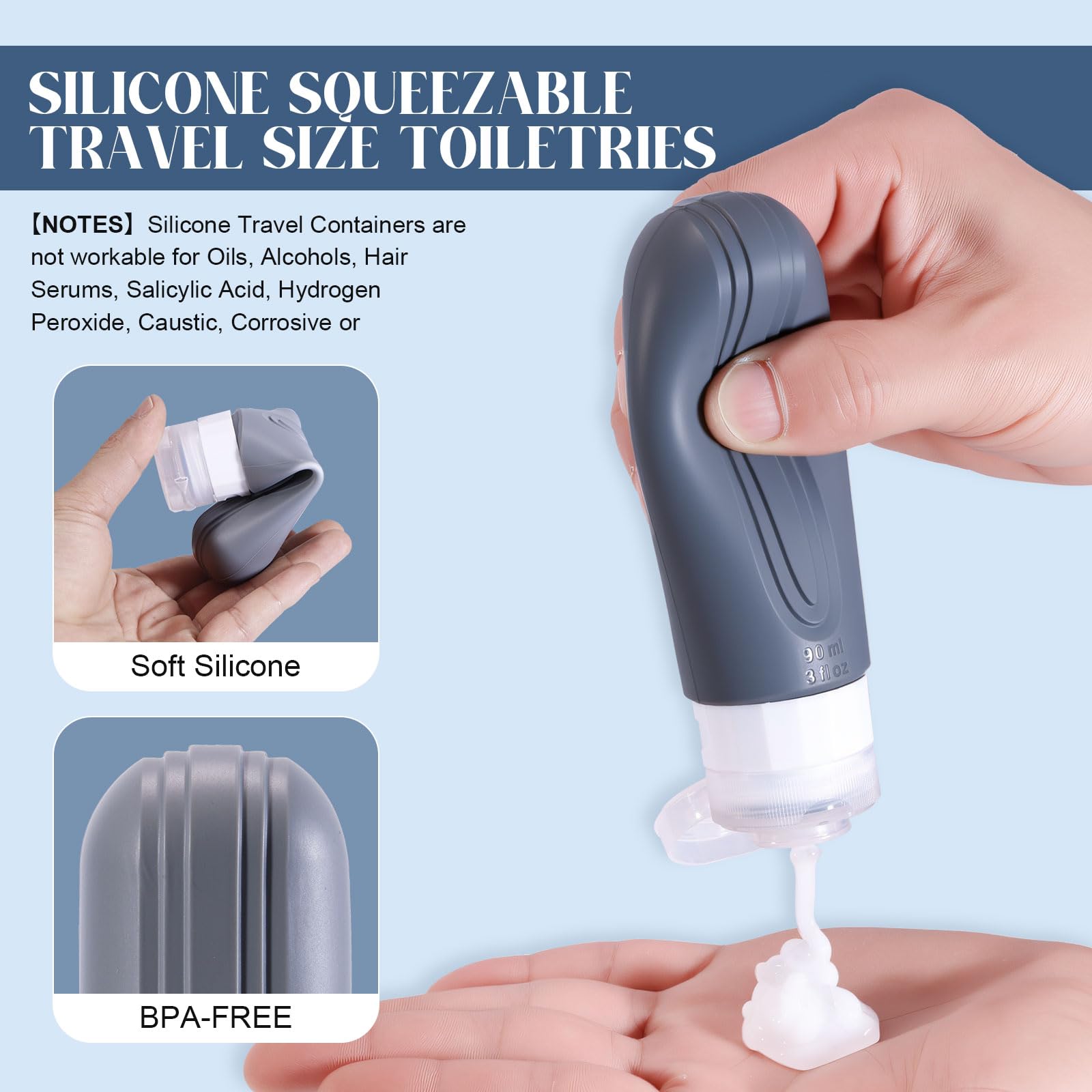YIIMER drip-free valve bottle reduces spills during travel.