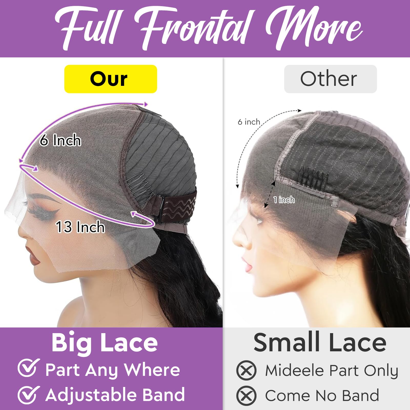 Yijimei straight 32-inch wig features side part for versatile styling options.