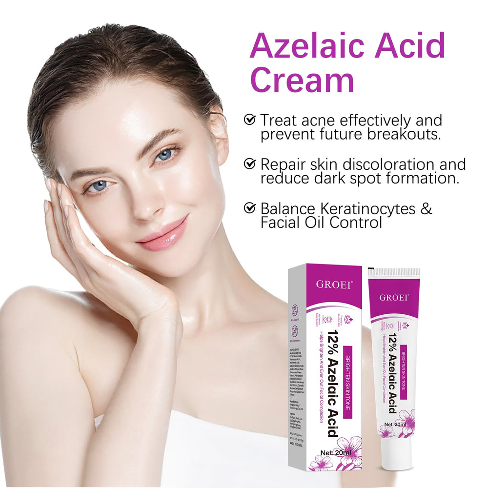 YILEST azelaic acid 12% serum packaging indicates premium daily routine.