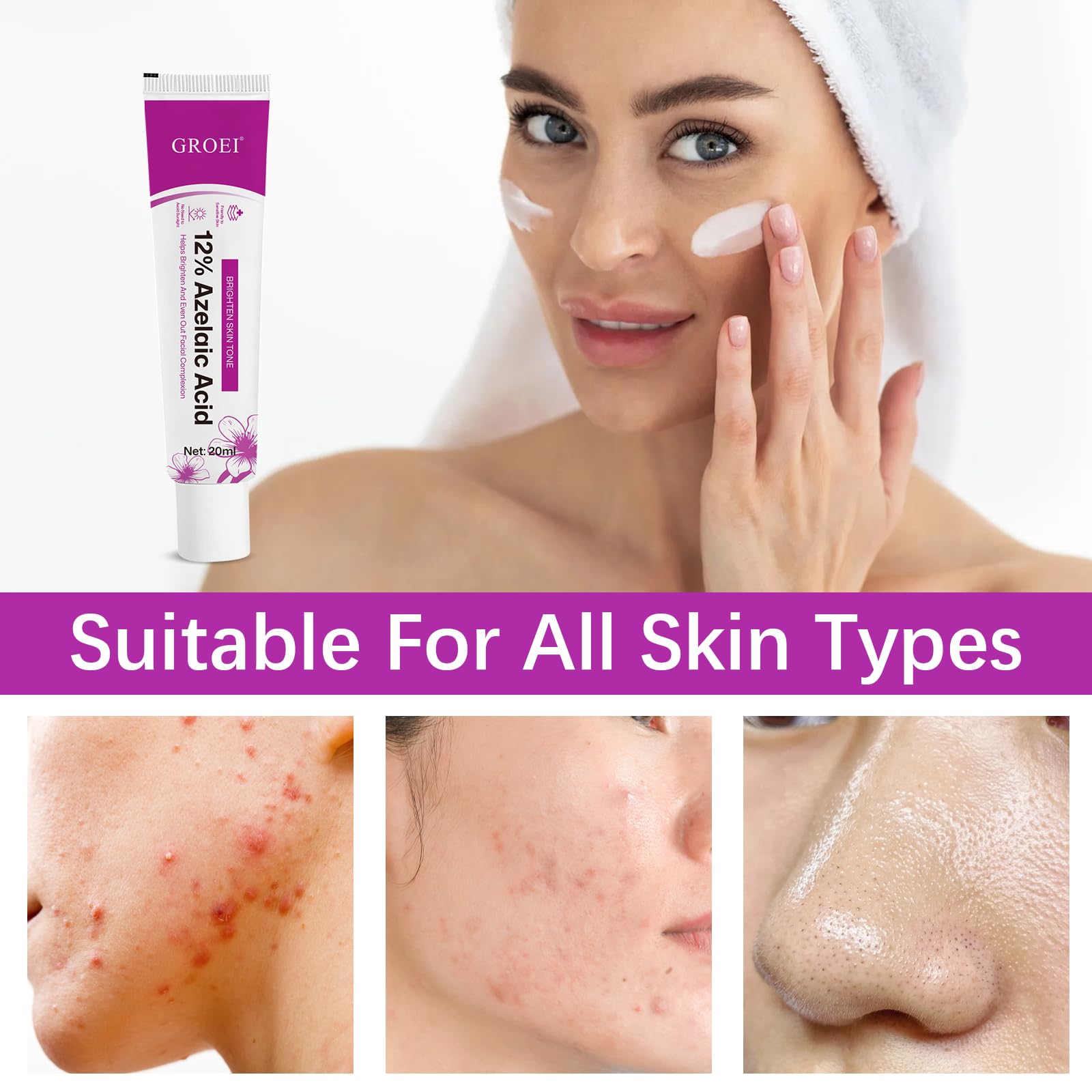 YILEST close-up shows refined skin texture and smoother appearance.