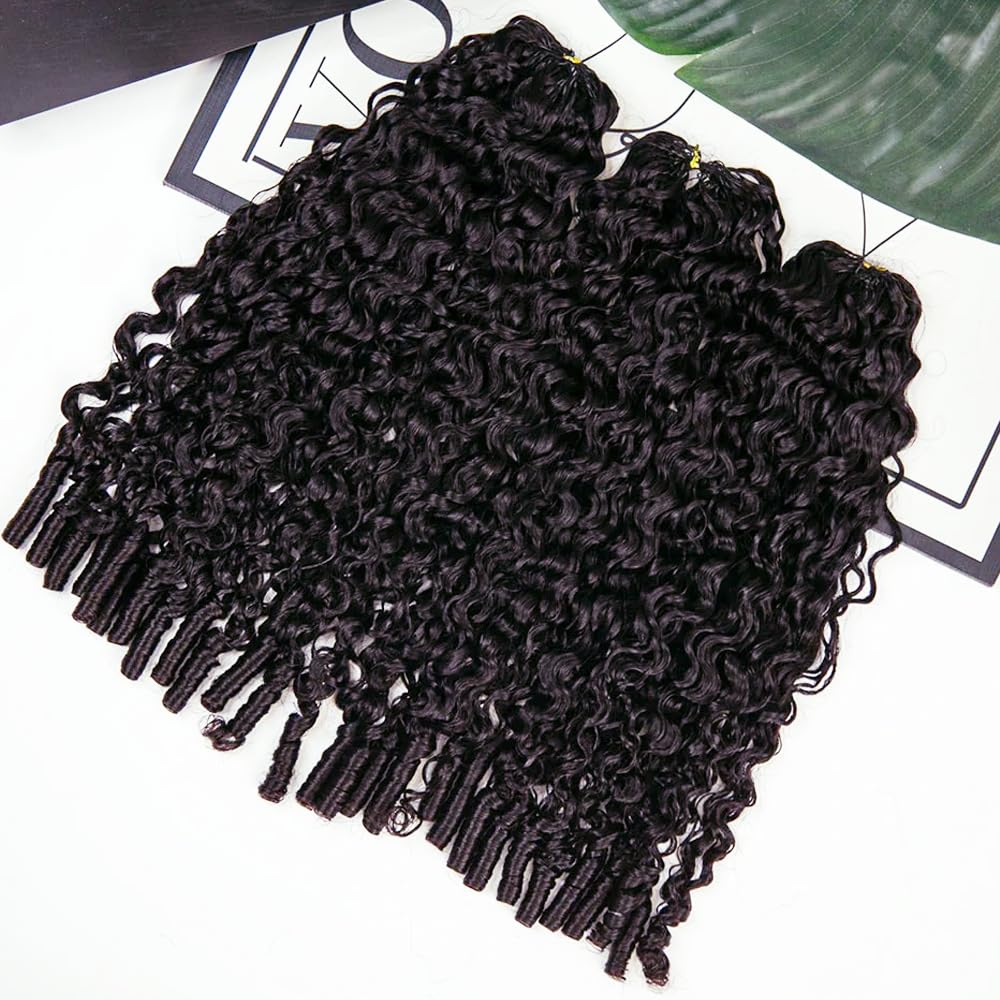 Invisible knotless crochet design with middle thread for seamless finish.
