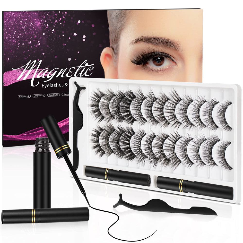 YINEPY 3D natural magnetic lashes packaging for easy all-day wear
