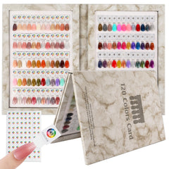 YINGJEE nail color display cover in coffee tones for organized inspiration.