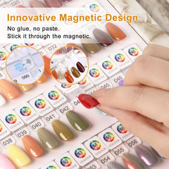 YINGJEE nail sample display with transparent nails previews nail designs.