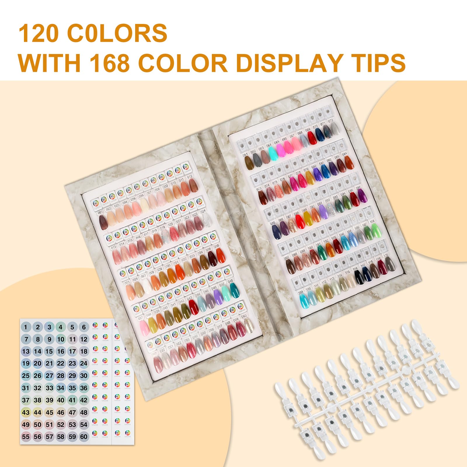 YINGJEE open-view display lets you compare colors at a glance.
